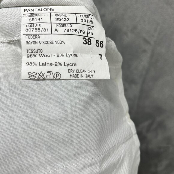 Canali Dress Pants Mens 38 Wool Stretch Straight Leg Relaxed Quiet Luxury - Picture 4 of 11